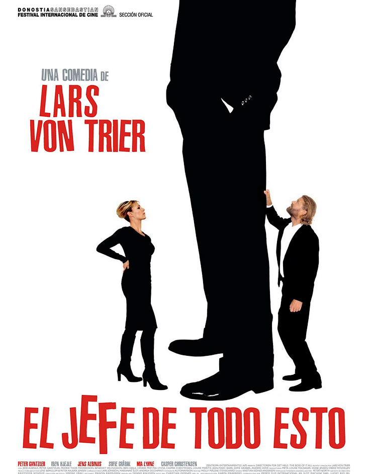 The Boss of it all by Lars von Trier, movie poster photographed by Hansen-Hansen.com