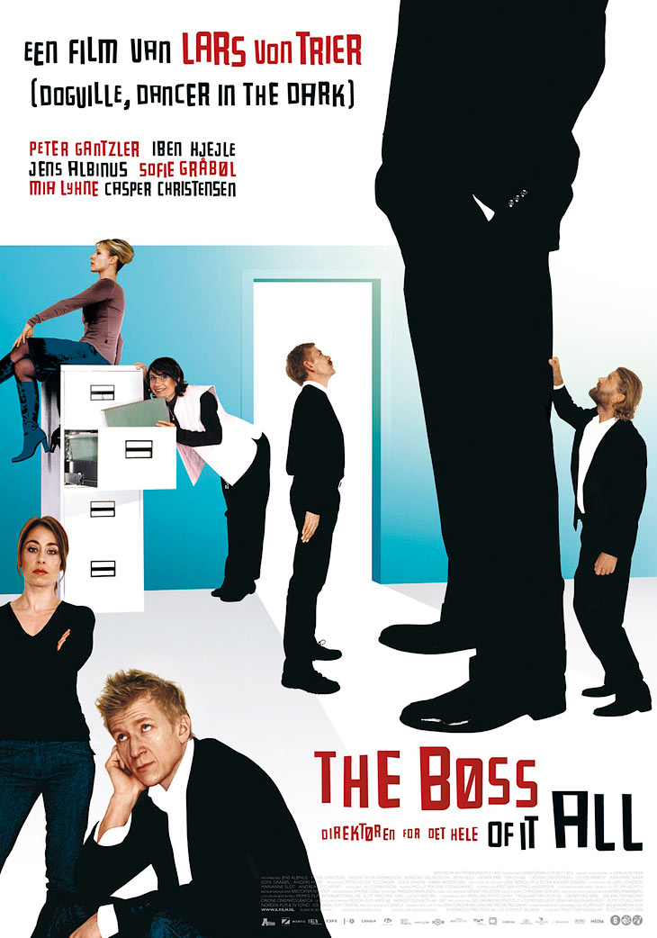 The Boss of it all by Lars von Trier, movie poster photographed by Hansen-Hansen.com