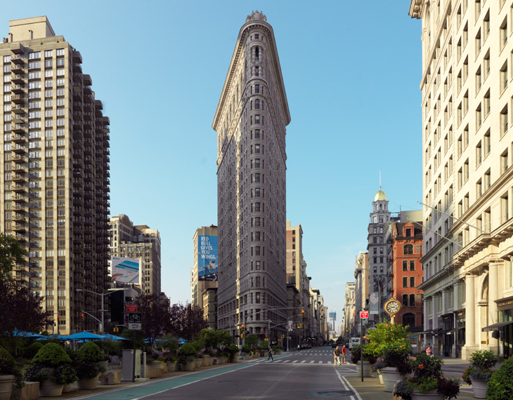 Flatiron Building in New York designed by architect Daniel Burnham