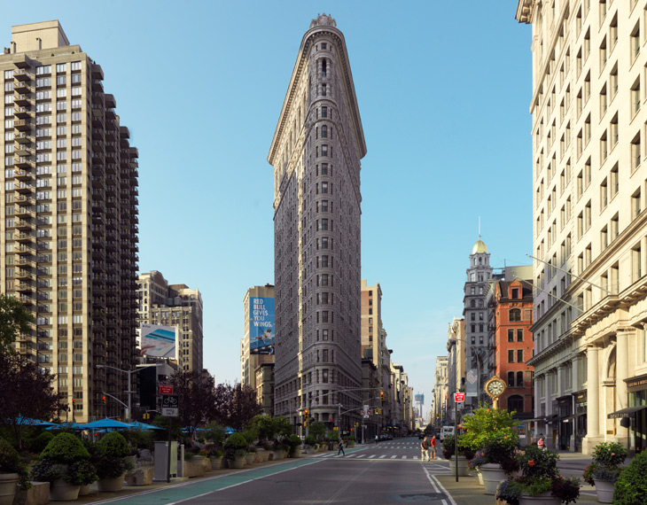 Flatiron Building Flatiron Building in New York designed by architect Daniel Burnham